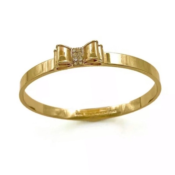 KATE SPADE • Moon River Crystal Gold Bangle Bracelet - Picture 1 of 9